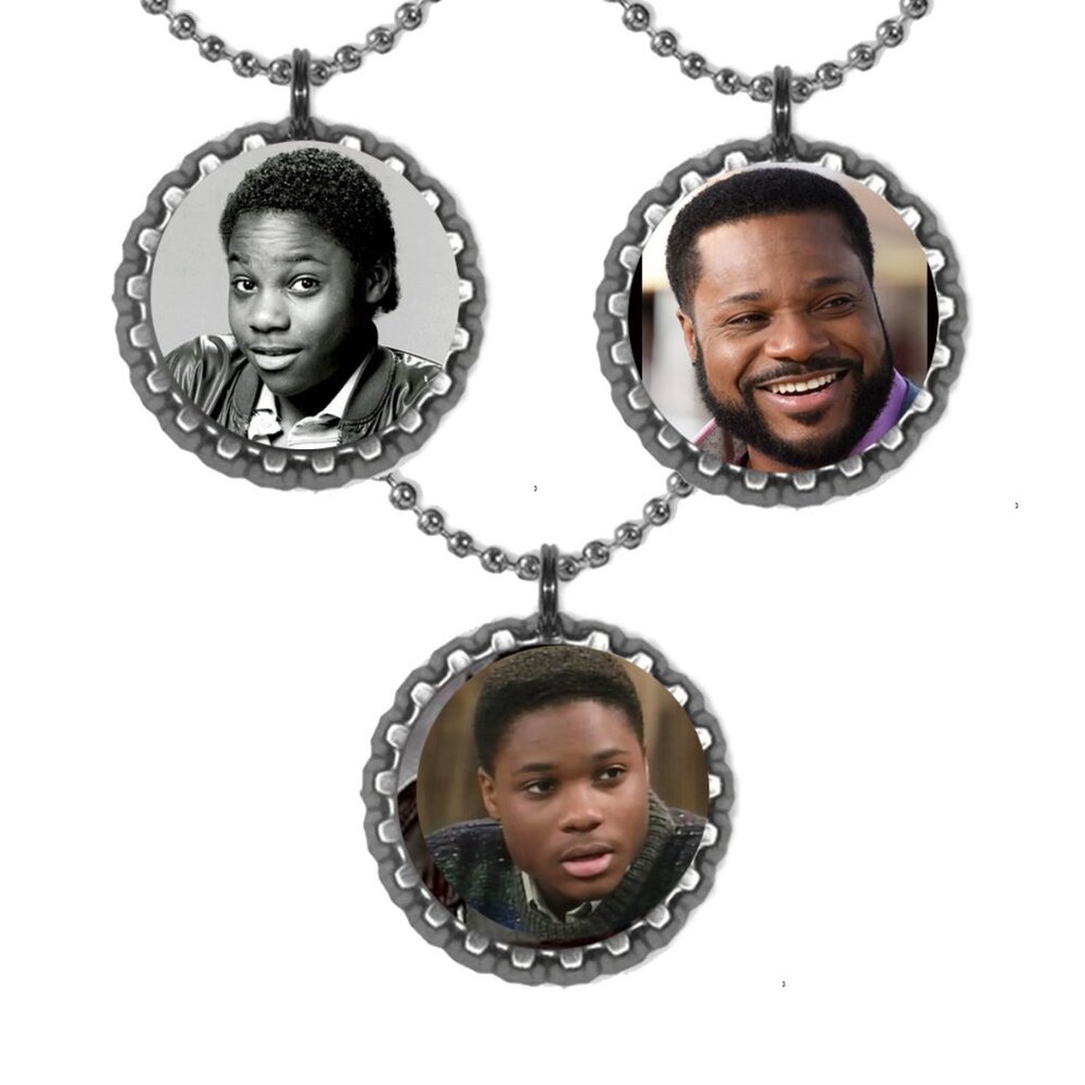 Malcolm Jamal Warner Theo cosby Show  set of 3 necklaces memorial necklace 3